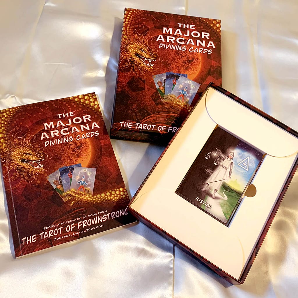 The New editions of the Frownstrong Tarot Major and Minor Arcanum.